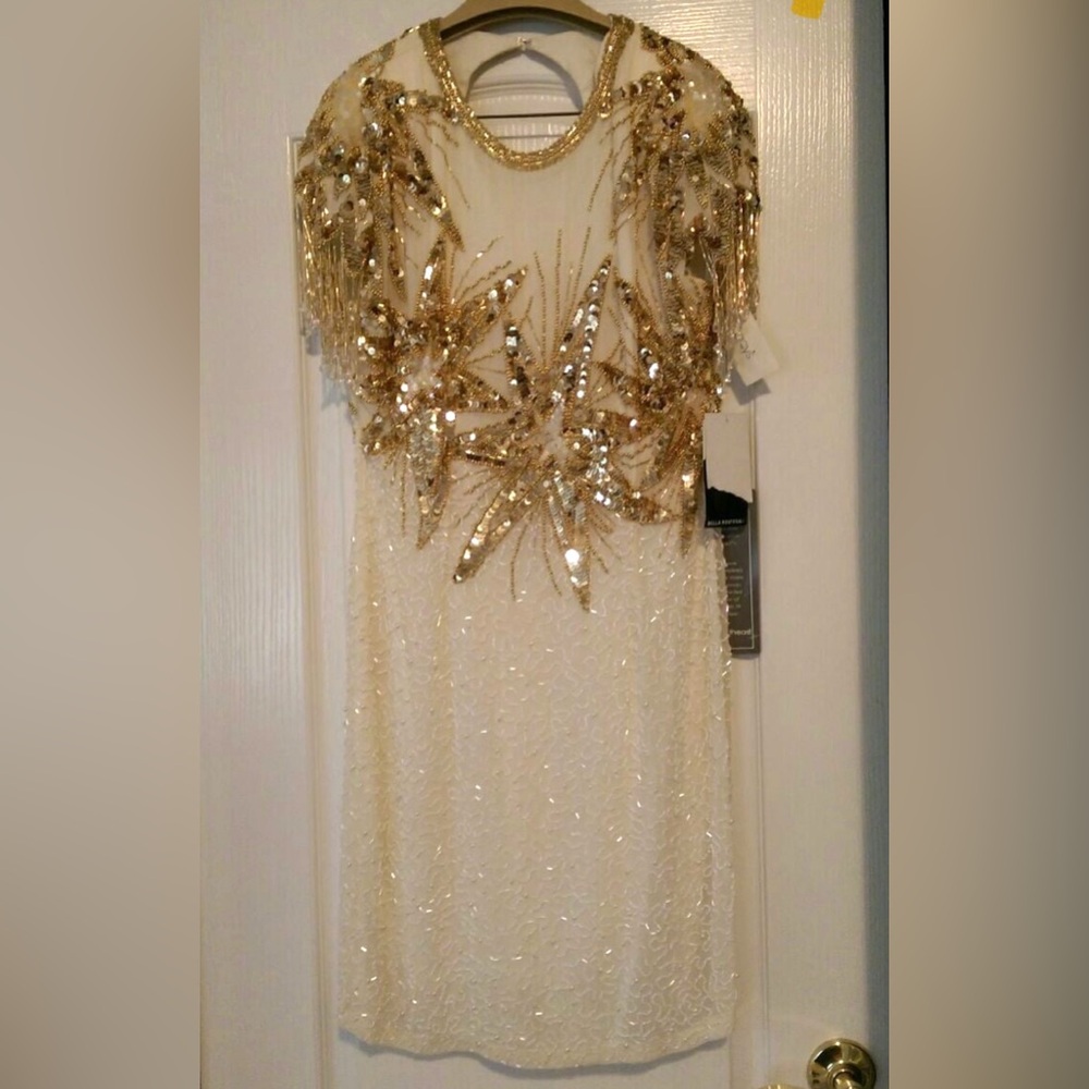 Vintage Della Roufogali Lime Nite Dress